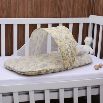 Printed Baby Mosquito Net with Pillow-Floral