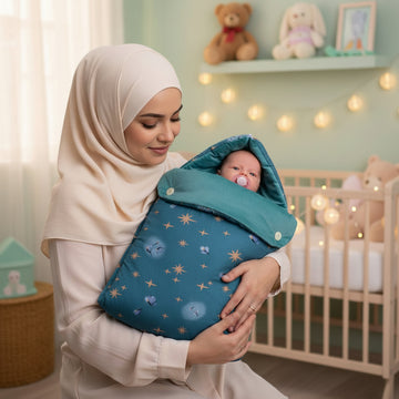 Velvet Hooded Baby Carry Nest- Firefly