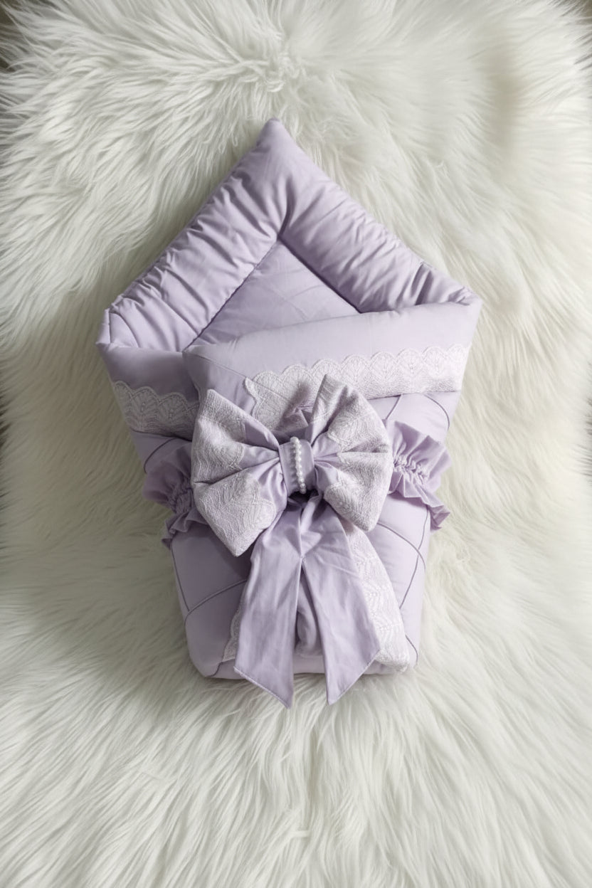 Cotton Baby Foldable Sleeping Bag- Lilac