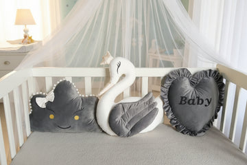 Premium Velvet Baby Cushions for Baby Girl-Pack of 3