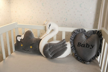 Premium Velvet Baby Cushions-Pack of 3