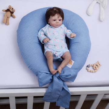 Printed Baby Nursing pillow with removable Cover-Dotted