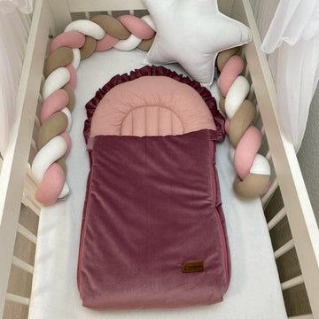 Velvet/Cotton Baby Carry Nest- Cherry Red
