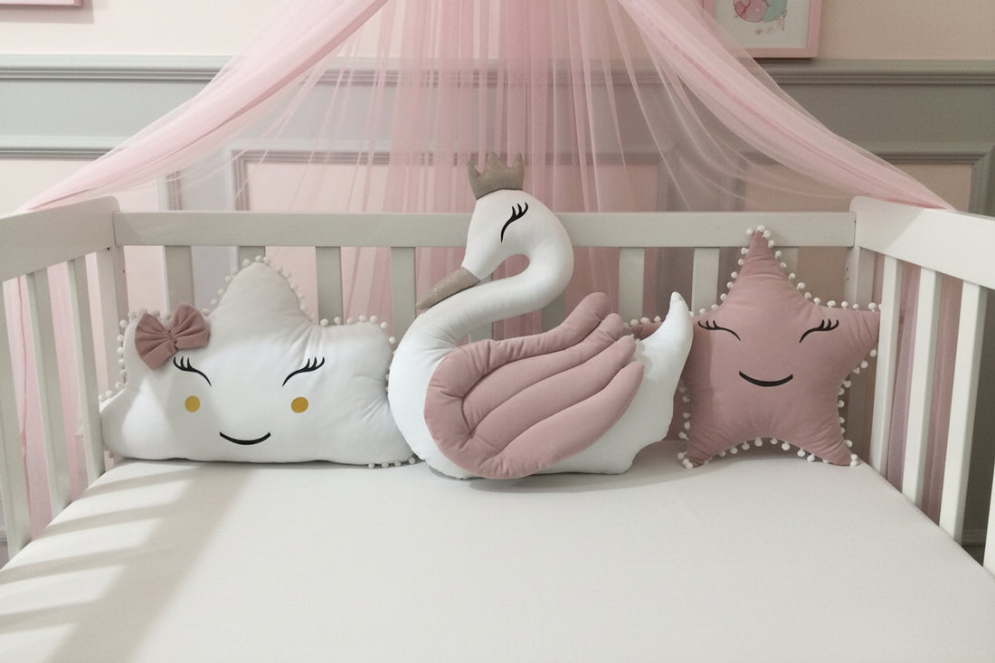 Premium Velvet Baby Cushions for Baby Girl-Pack of 3